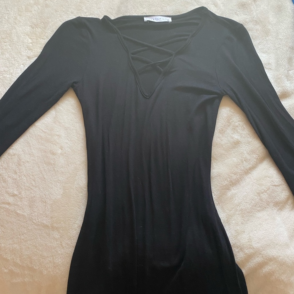 Full Tilt Women’s Black Maxi Body-con dress in xs.